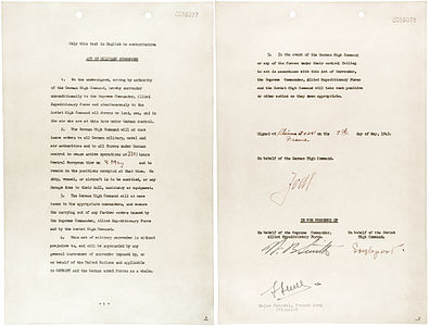 German Instrument of Surrender, by the United States Office of War Information (edited by Durova)