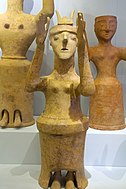 Crowning terracotta goddess figure, Gazi, 1300-1100 BC, AMH