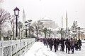 Hagia Sophia in the snow, December 2015