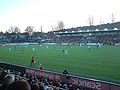 Spiel der Allsvenskan zwischen Halmstads BK und Malmö FF im April 2008