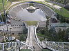 Holmenkollen, Blick vom Anlaufturm über den Schanzentisch