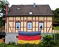 Kuća s njemačkom zastavom.