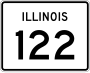 Illinois Route 122 marker