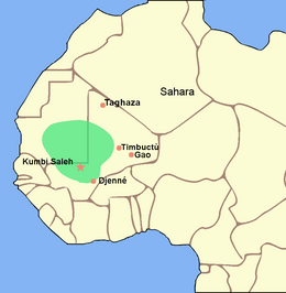 Impero del Ghana - Localizzazione