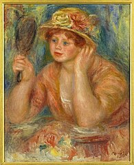 Auguste Renoir, Jeune Femme au miroir, vers 1915.