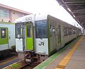 KiHa 110 DMU at Yonezawa Station in October 2016