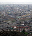 View of Lima District from the San Cristobal hill, showing the Acho bullring.