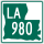 Louisiana Highway 980 marker