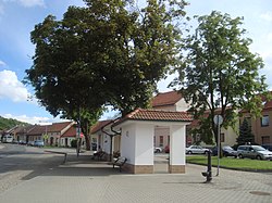 Centre of Neslovice