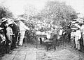 Image 15Day laborers receiving their pay in Santa Rosa, circa 1890, as per the Day Laborer Regulations established by Barrios (from History of Guatemala)