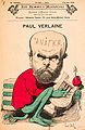 Émile Cohl, Paul Verlaine, caricature parue dans Les Hommes d'aujourd'hui, 1er janvier 1896.