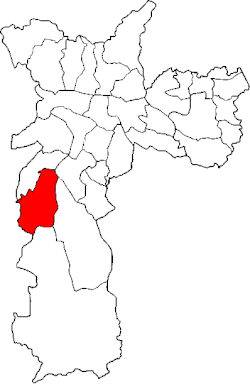Location of the Subprefecture of M'Boi Mirim in São Paulo