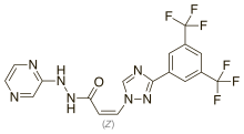 Skeletal formula of selinexor