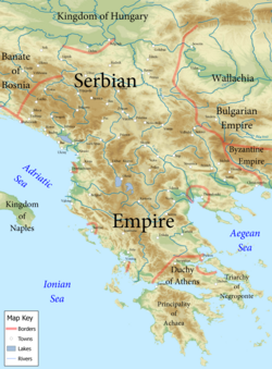 1355年帝國的最大疆域
