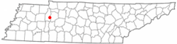 Location of New Johnsonville, Tennessee