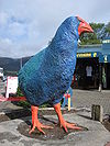 Big Takahe bird statue