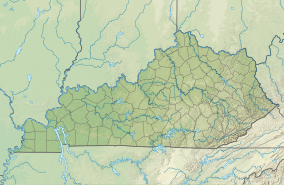 Map showing the location of Tygarts State Forest