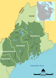 Map of Pequawket territory