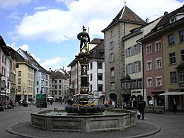 Fronwagplatz i Schaffhausen.