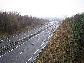 A42 on a wet Saturday afternoon - geograph.org.uk - 105694.jpg