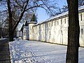 The fortified monastery used to protect approaches to Moscow from the south.