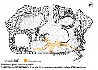 Plan der Nuraghe Albucciu Edgesch0ß