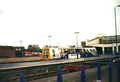 A picture of Balfour Beatty ballast/track tamper train at Banbury station.