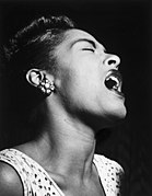 La chanteuse Billie Holiday, vers février 1947.