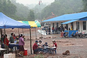 Poste-frontière de Boten, dans la province de Luang Namtha.