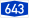 Bundesautobahn 643 number.svg