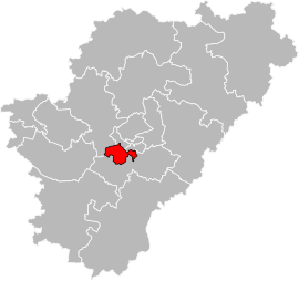 Situation of the canton of La Couronne in the department of Charente