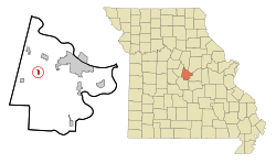 Location of Lohman, Missouri