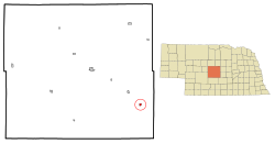 Location of Mason City, Nebraska