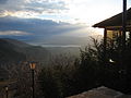 At the town of Delphi looking toward the gulf