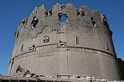 Yedi Kardeş Tower in the city walls of Diyarbakir, built by Artuqid sultan Nasir al-Din Mahmud in 1208–1209
