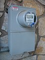 Each local mesh networked smart meter has a hub such as this Elster A3 Type A30, which interfaces 900MHz smart meters to the metering automation server via a landline.[104]