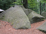 Felsenmeer im Lautertal, Odenwald (24. Juli 2004)