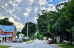 Looking north up Freelton Road (once King's Highway 6)