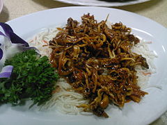 Chinese-style fried baby squid