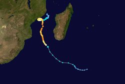 Trajectoire de Funso.