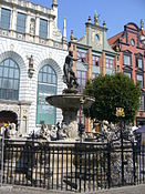 Neptune's Fountain in front of the Artus Court