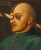 Hungarian nobleman Gregor Baci, who was healed after having a lance pierce his right eye during a tournament