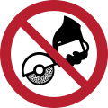 P034 – Do not use with hand-held grinder