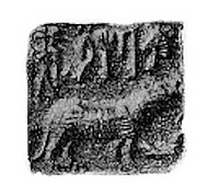 Indus seal impression discovered in Telloh, a result of Indus-Mesopotamia relations.[32][33]