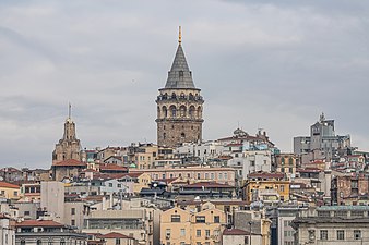 View of Galata Tower from Harem of Topkapı Palace