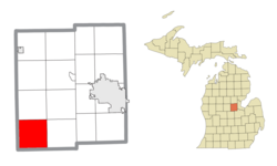 Location within Midland County