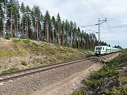 Pendolino-juna Jyväskylä - Pieksämäki radalla