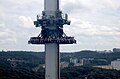 Nacelle en cours d'élévation