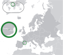 Andorra - Localizzazione