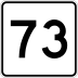 Route 73 marker